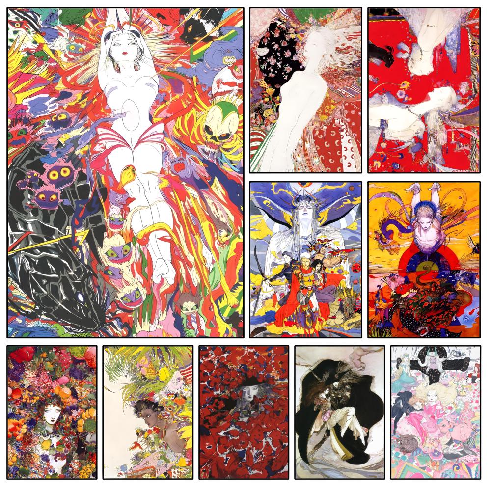 Board Game Yokohama - Art Yoshitaka Amano Final Fantasy Poster
