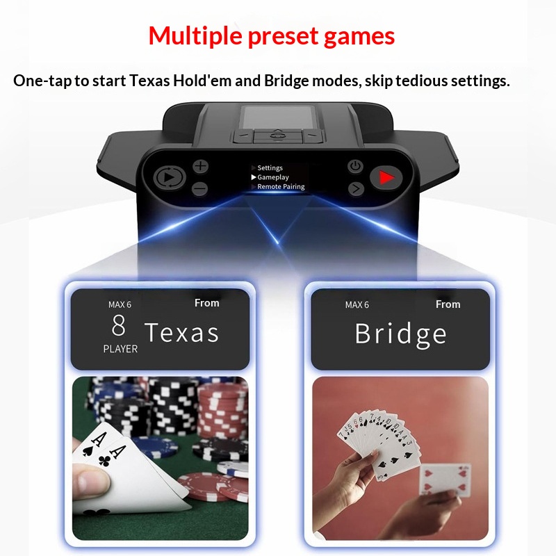 Board Game Hotel - Automatic Card Shuffler Machine Battery Operated
