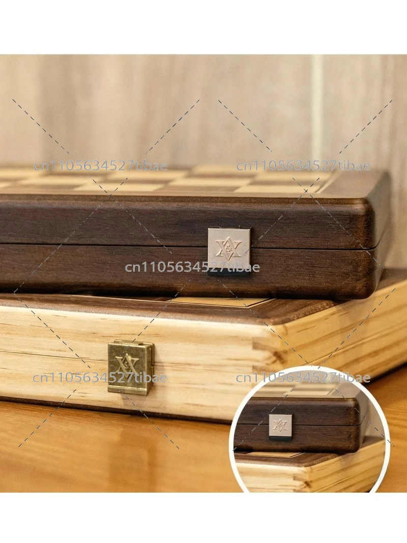 Board Game Hotel - Magnetic Chess Set Solid Wood Chessboard