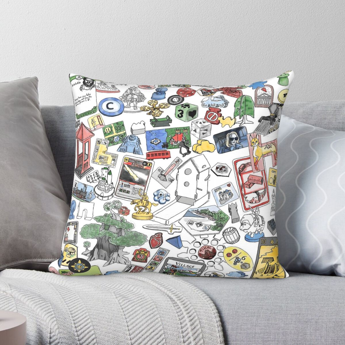 Board Game Hotel - The Perfect Boardgame Collection Pillowcase Polyester