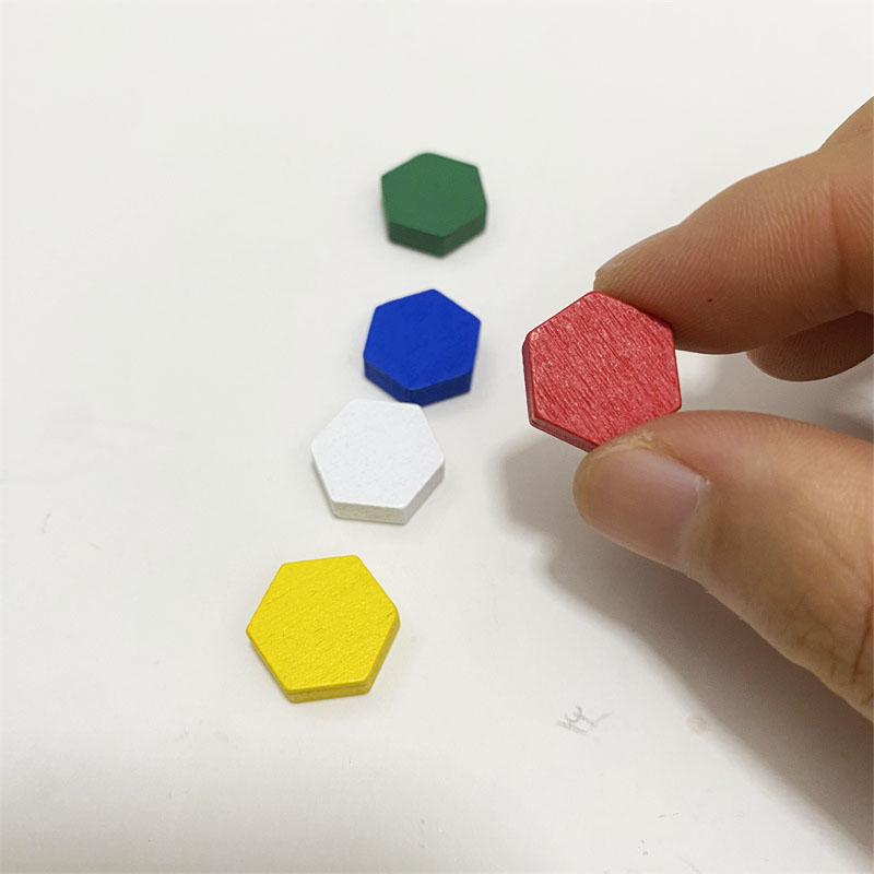 50 Pieces Wooden Hexagonal Pri - đánh giá và giá Board Game Verdant