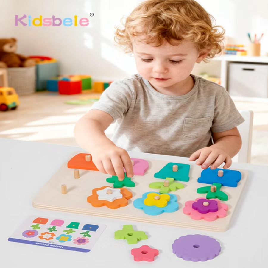 Montessori DIY Wooden Flower P - đánh giá và giá Board Game Diy