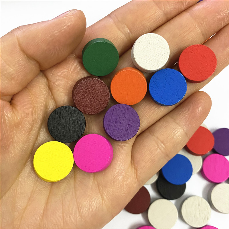 50pieces 15*5MM 11 Colors Wood - đánh giá và giá Board Game Loop