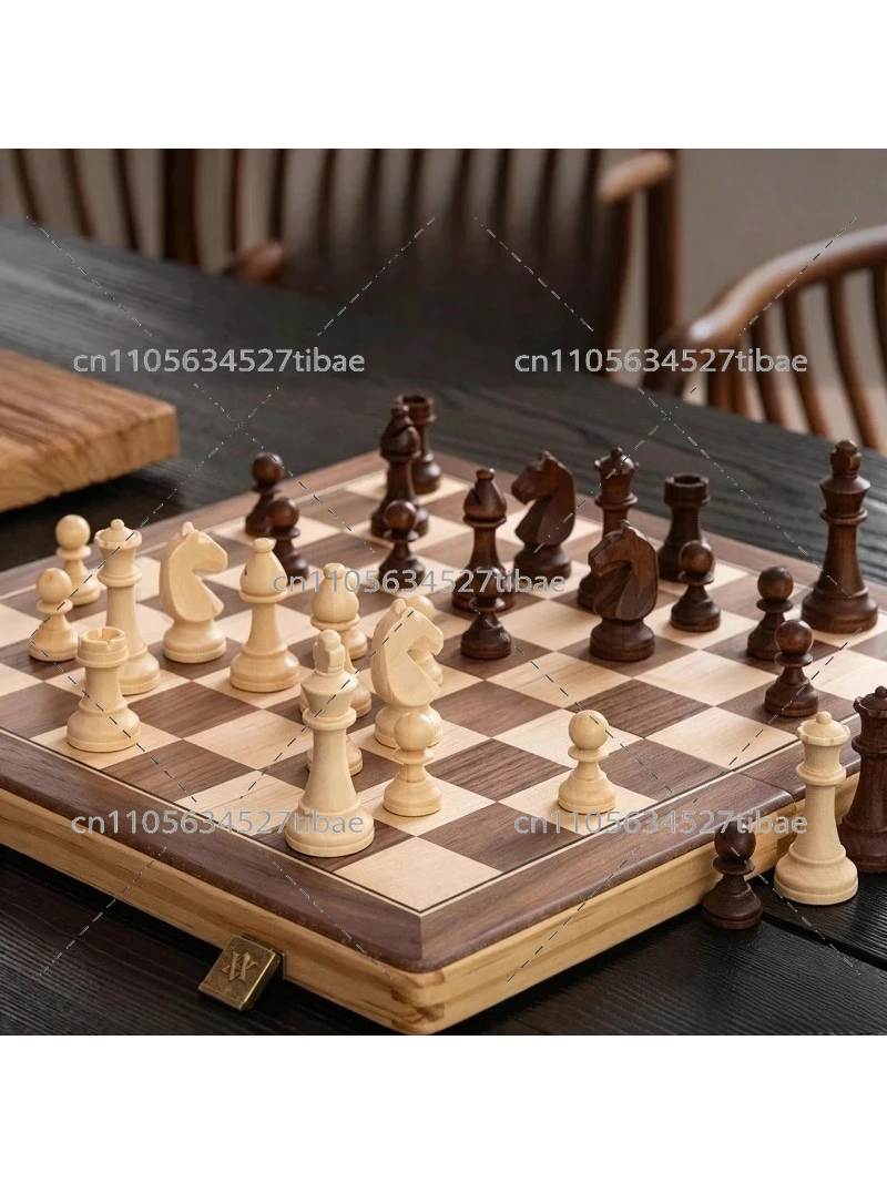 Magnetic Chess Set Solid Wood  - đánh giá và giá Board Game Hotel