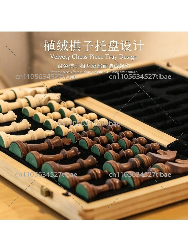 Magnetic Chess Set Solid Wood  - đánh giá và giá Board Game Hotel
