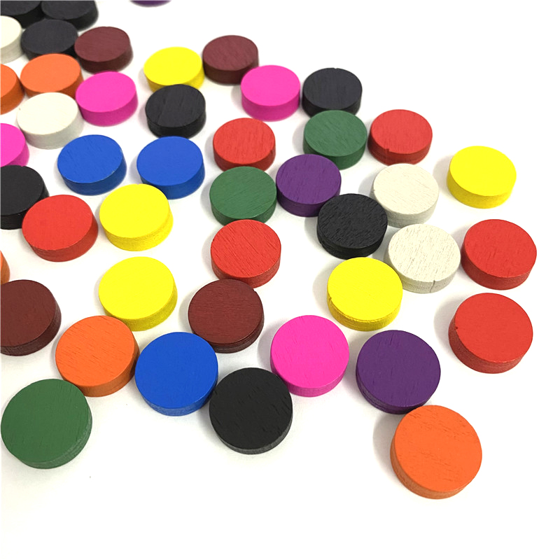 100pieces Diameter 15*5MM Wood - đánh giá và giá Board Game Verdant