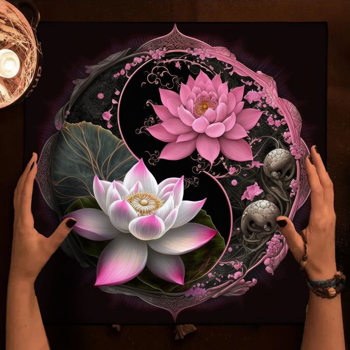 Pink Lotus Cloth Table Tarot A - đánh giá và giá Board Game Hotel