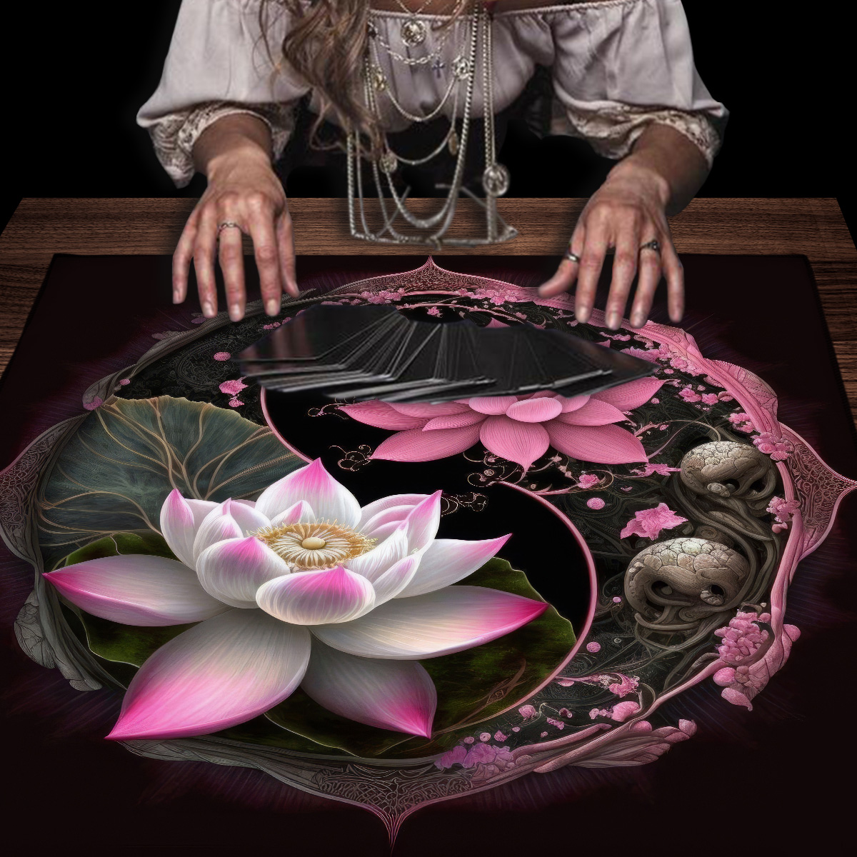 Pink Lotus Cloth Table Tarot A - đánh giá và giá Board Game Hotel