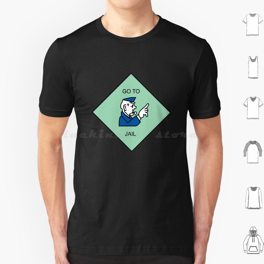 Go To Jail-T Shirt Cotton Men  - đánh giá và giá Board Game Diy