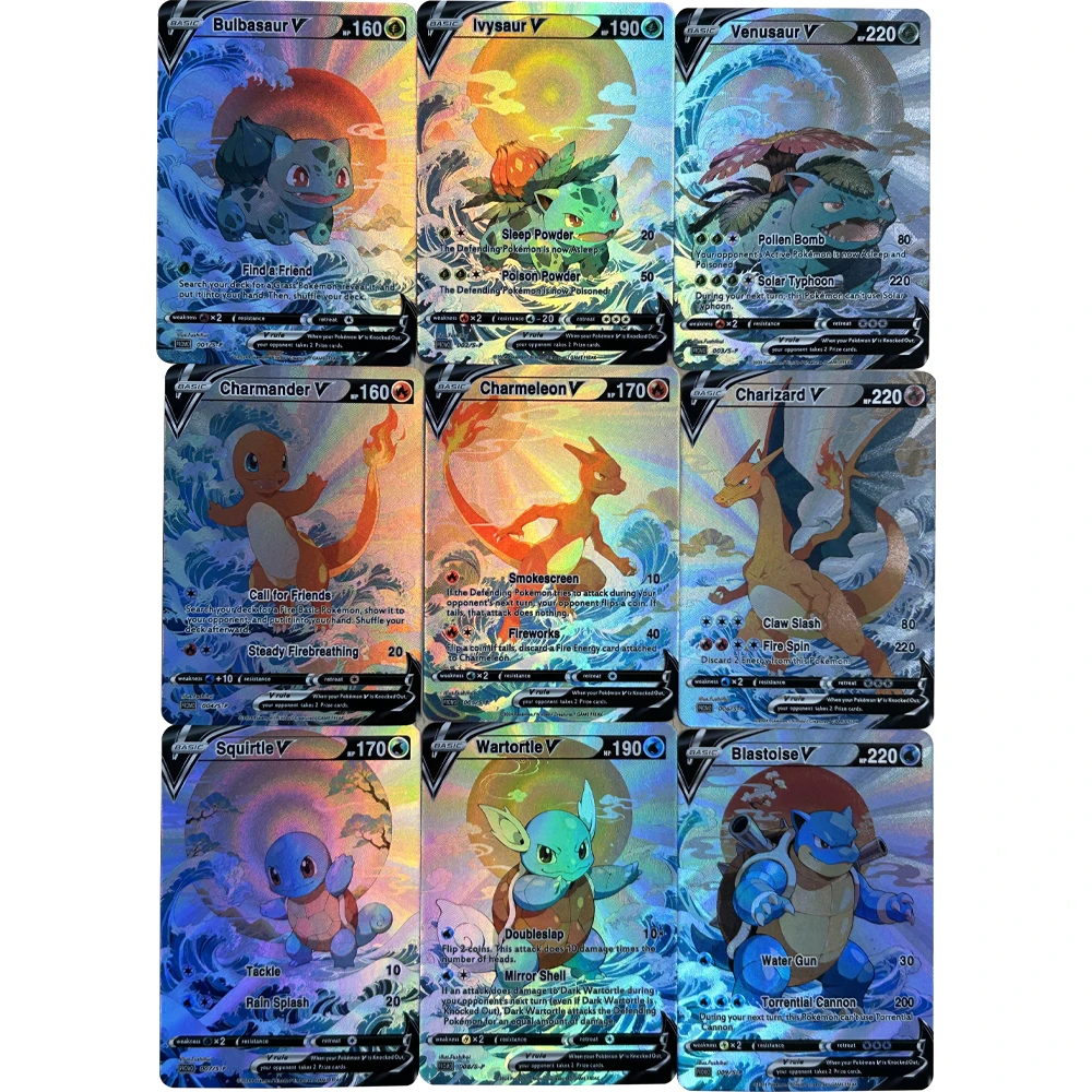 9Pcs/set DIY Anime PTCG Collec - đánh giá và giá Board Game Diy