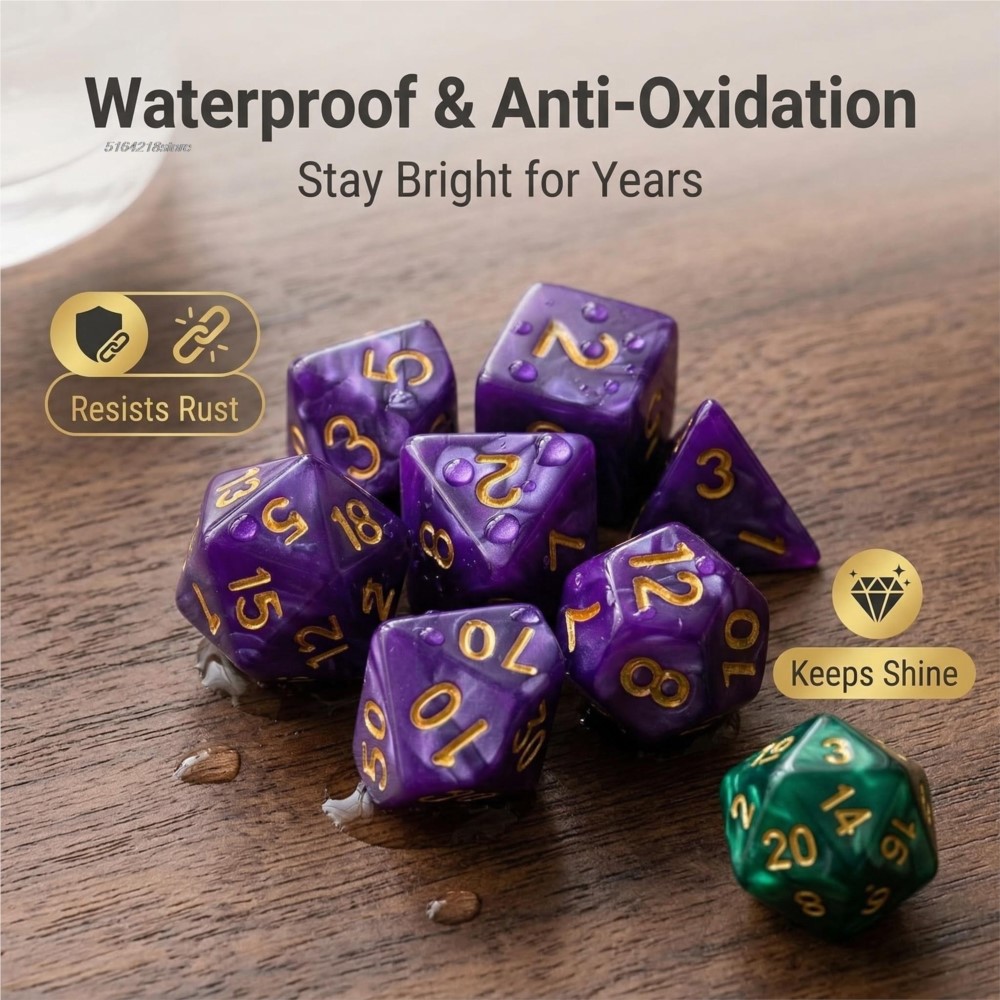 7pcs Set Dice Board Games Roll - đánh giá và giá Board Game Verdant