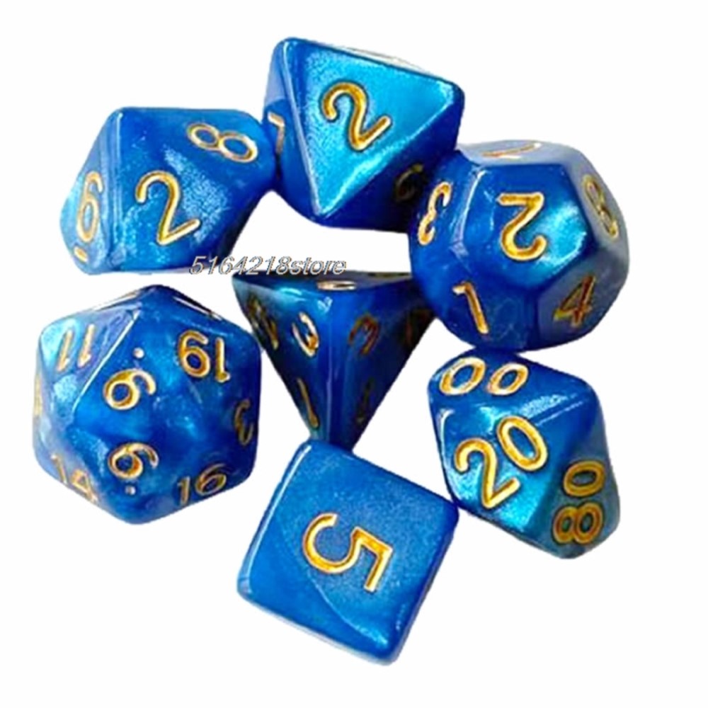 7pcs Set Dice Board Games Roll - đánh giá và giá Board Game Verdant