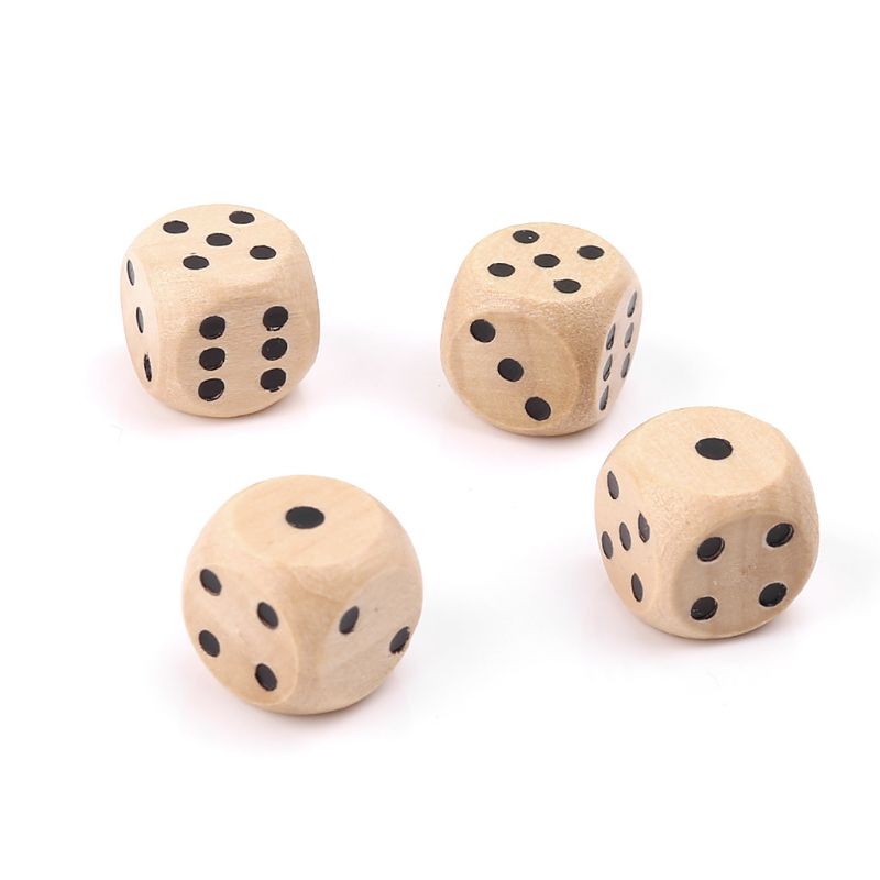10 Chiếc Xúc Xắc Bằng Gỗ 6 Mặt - đánh giá và giá Board Game Loop
