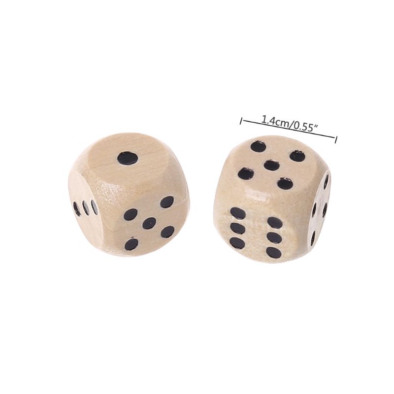 10 Chiếc Xúc Xắc Bằng Gỗ 6 Mặt - đánh giá và giá Board Game Loop