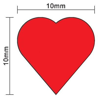 100Pcs 10mm*5mm Red Heart Shap - đánh giá và giá Board Game Impostor